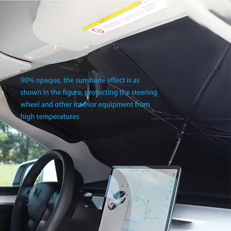VoRTexa  Premium Katlanabilir Araç Güneşlik Şemsiyesi | UV Korumalı Ön Cam Güneşliği