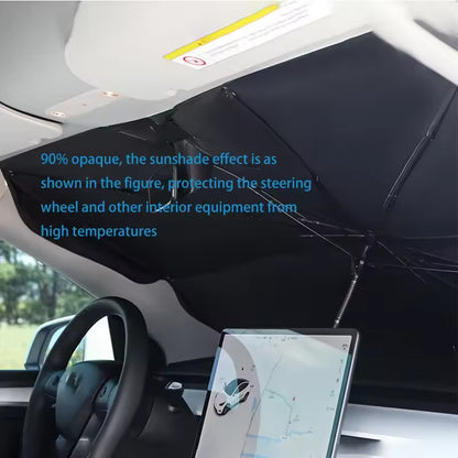 VoRTexa  Premium Katlanabilir Araç Güneşlik Şemsiyesi | UV Korumalı Ön Cam Güneşliği