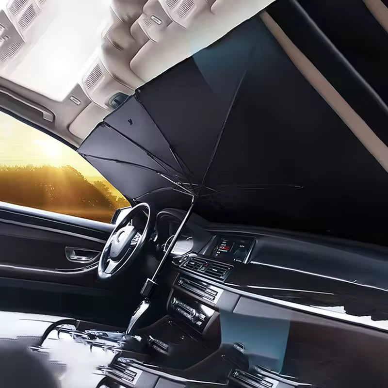 VoRTexa  Premium Katlanabilir Araç Güneşlik Şemsiyesi | UV Korumalı Ön Cam Güneşliği
